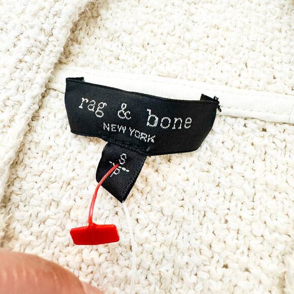 Rag & Bone Cream Ecru Pullover Hooded Sweater Alice Size Small - Picture 2 of 5